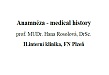 Anamnéza - medical history